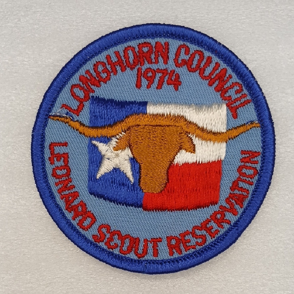 Vintage Sew on Patch: Boy Scouts of America Leonard Scout Reservation